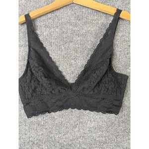 Wacoal Lace Bralette Black Size 36 US Adjustable Straps Hook Back Women